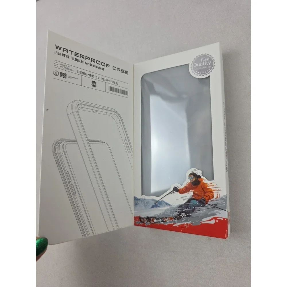 Samsung 8+ Plus Redpepper Waterproof Case Black Snow, Dirt,‎ Shock Proof